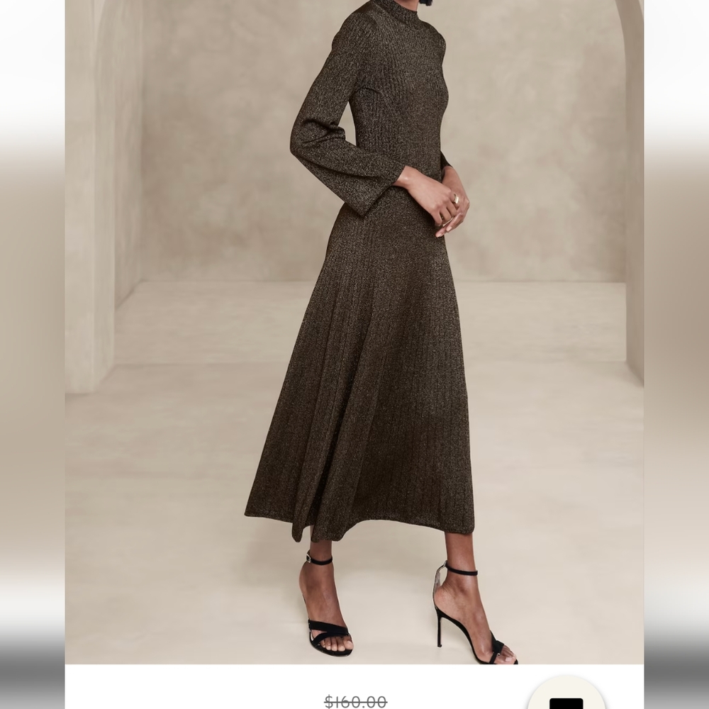 Banana Republic Metallic Sweater Skirt